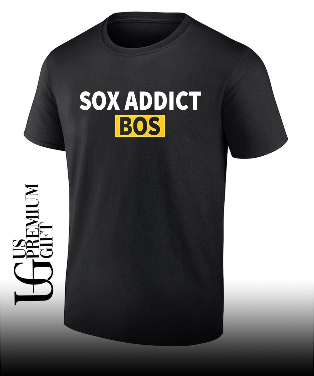 Sox Addict Bos shirt Unisex T-shirt, Sweatshirt, Hoodie, Long Sleeve Tee - T-Shirt, Sweatshirt, Hoodie