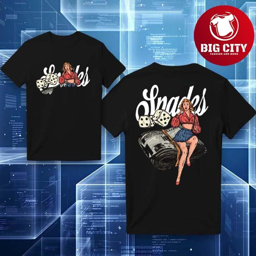 Spades Pin Up Fortune Graphic Two Sided Shirt Unisex T-shirt, Sweatshirt, Hoodie, Long Sleeve Tee - T-Shirt, Sweatshirt, Hoodie