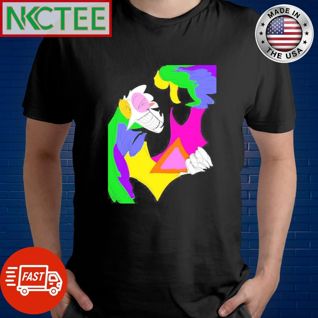 Spamton G. Spamton game Deltarune paint shirt Unisex T-shirt, Sweatshirt, Hoodie, Long Sleeve Tee - T-Shirt, Sweatshirt, Hoodie