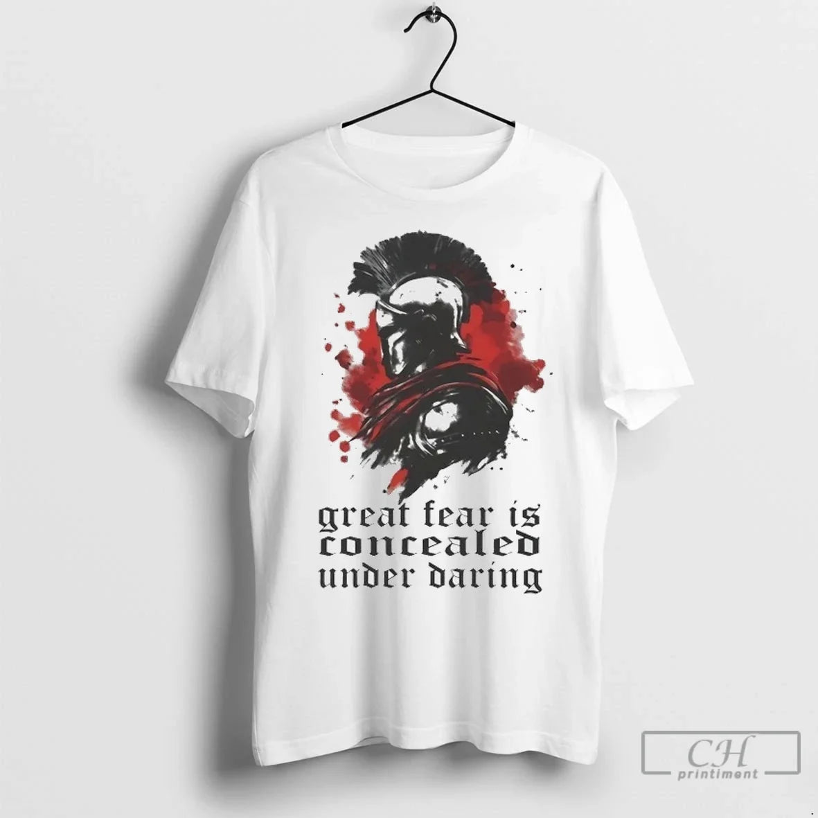 Sparta Great Fear Is Concealed Under Daring T Shirts Unisex T-shirt, Sweatshirt, Hoodie, Long Sleeve Tee - T-Shirt, Sweatshirt, Hoodie