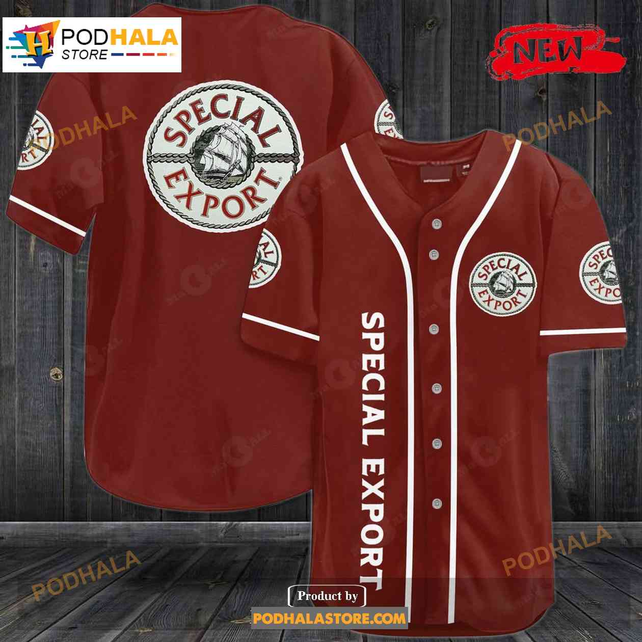 Special Export Baseball Jersey baseball jersey product view 1