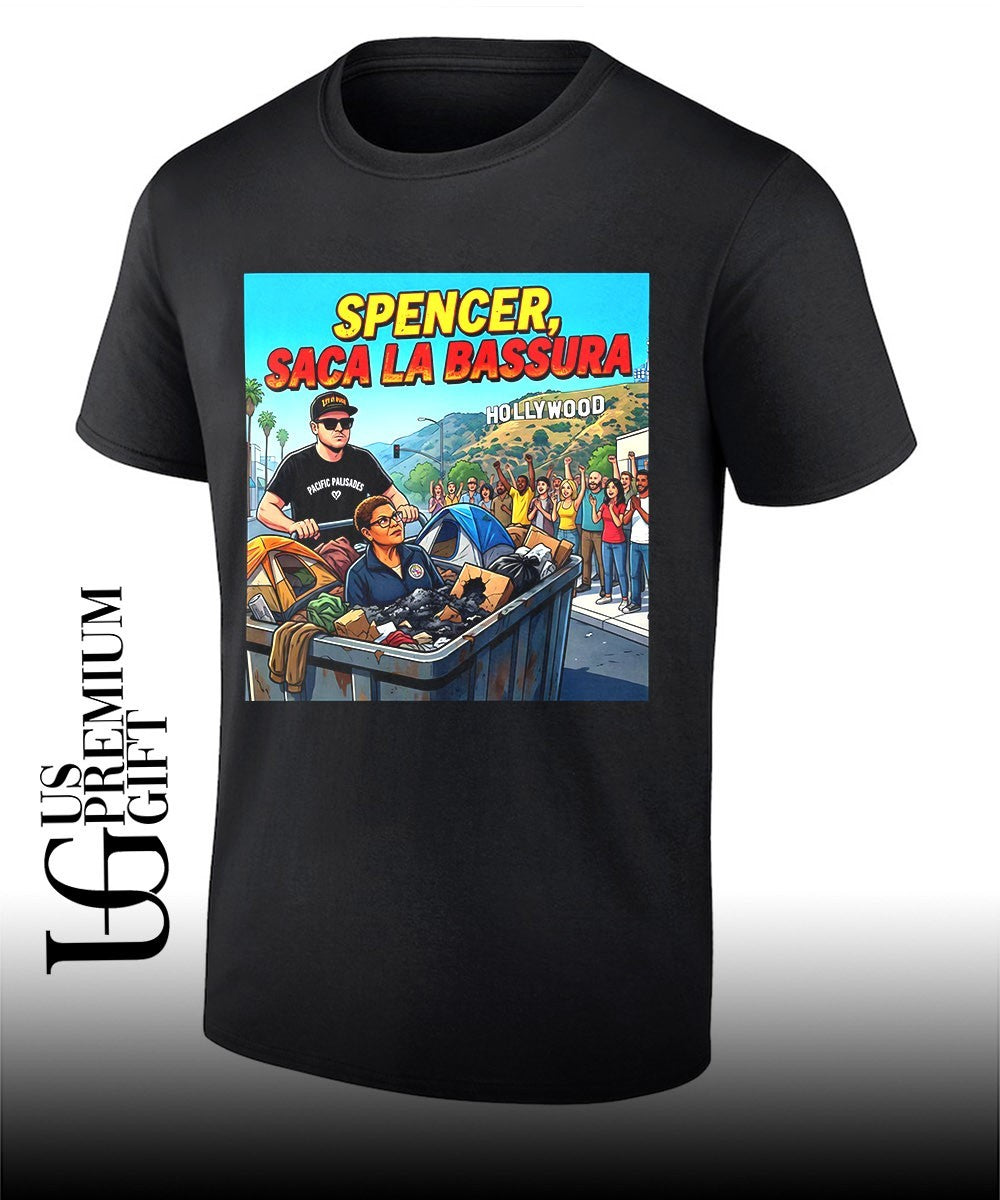 Spencer Saca La Bassura cartoon shirt Unisex T-shirt, Sweatshirt, Hoodie, Long Sleeve Tee - T-Shirt, Sweatshirt, Hoodie