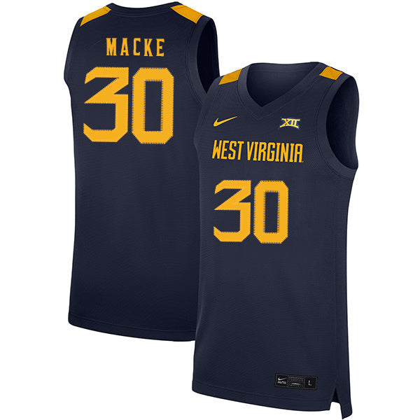 Spencer Macke 30 Navy College Football Jersey football jersey product view 1