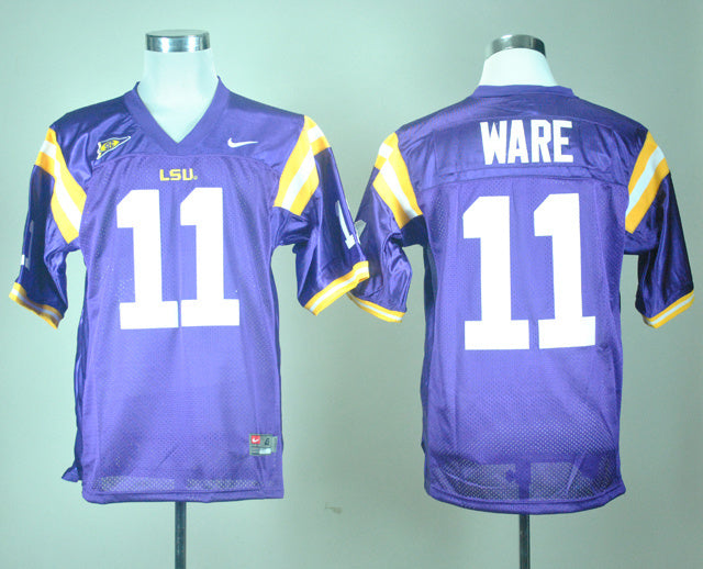 Spencer Ware 11 Purple College Football Jersey football jersey product view 1