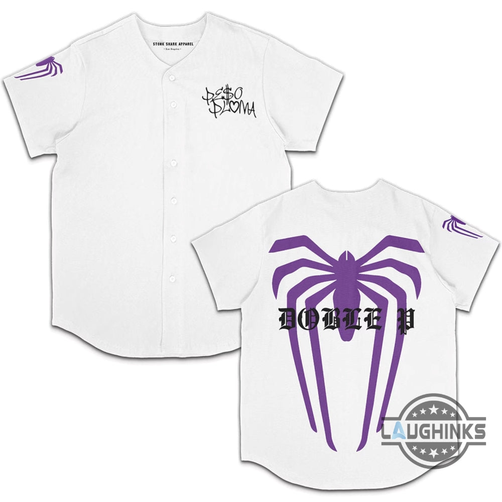 Spider Peso Pluma Shirt All Over Printed Baseball Jersey Shirt NEW baseball jersey product view 1