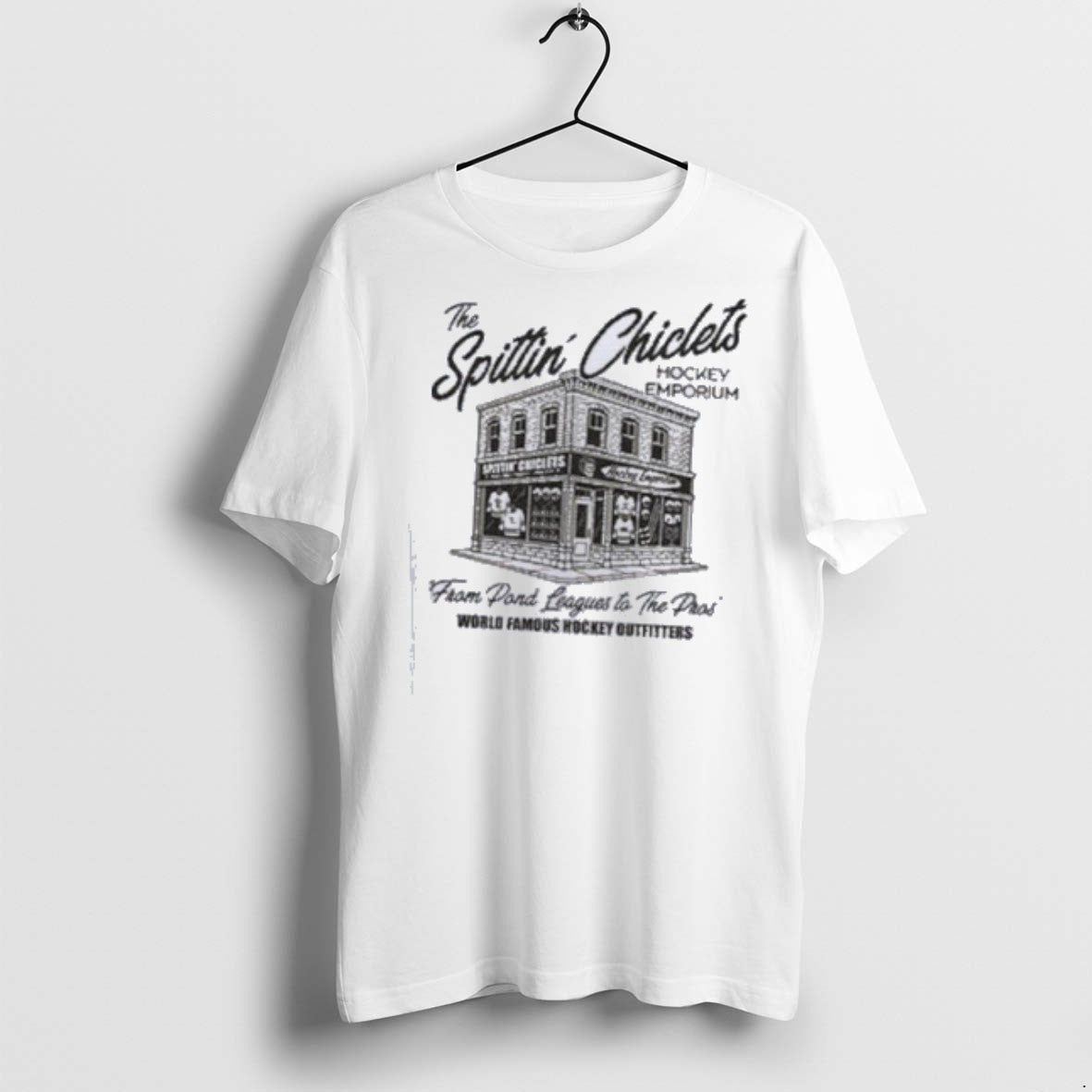Spittin Chiclets Hockey Emporium T Shirts Unisex T-shirt, Sweatshirt, Hoodie, Long Sleeve Tee - T-Shirt, Sweatshirt, Hoodie