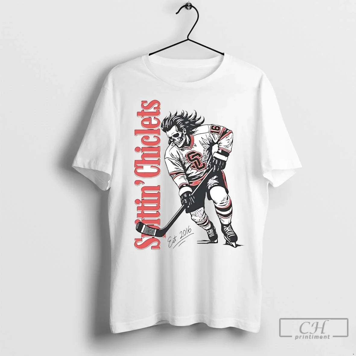 Spittin Chiclets Skullet Est 2016 T Shirts Unisex T-shirt, Sweatshirt, Hoodie, Long Sleeve Tee - T-Shirt, Sweatshirt, Hoodie