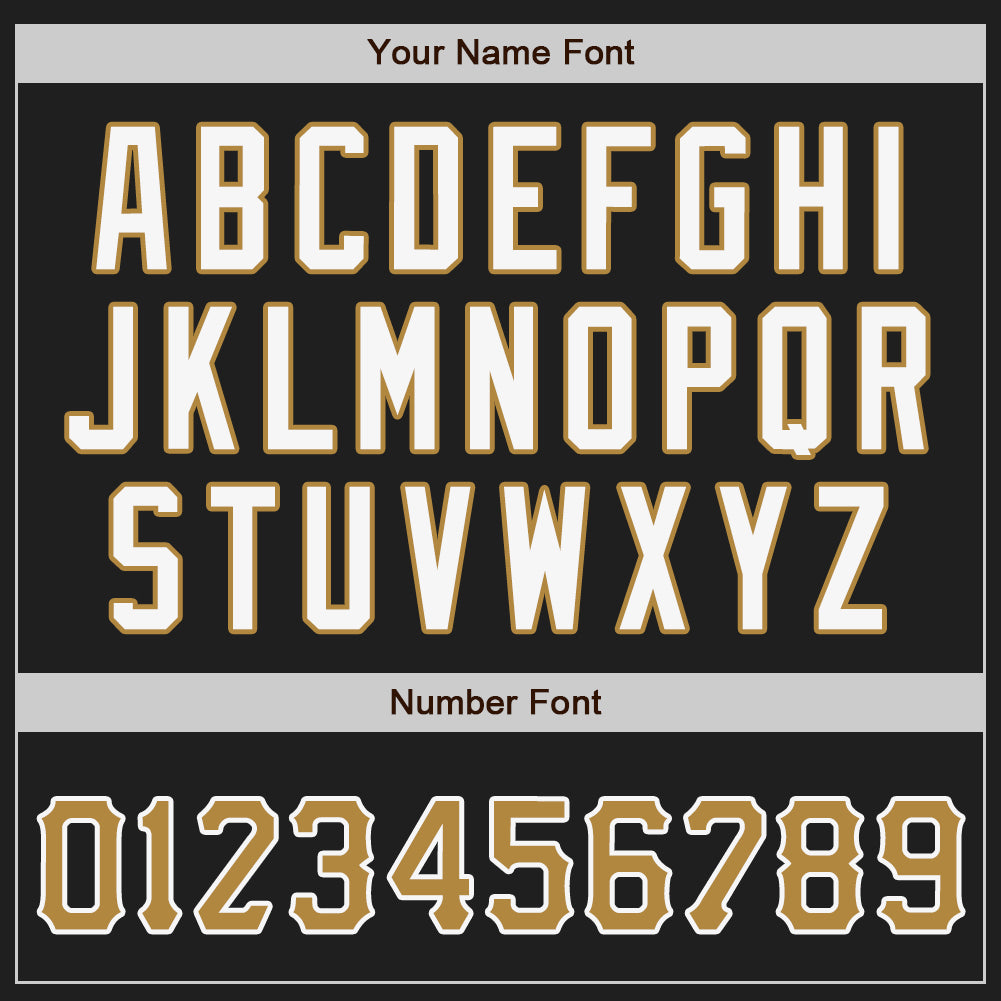 Custom Black Old Gold-Gray Authentic Split Fashion Baseball Jersey baseball jersey product view 5