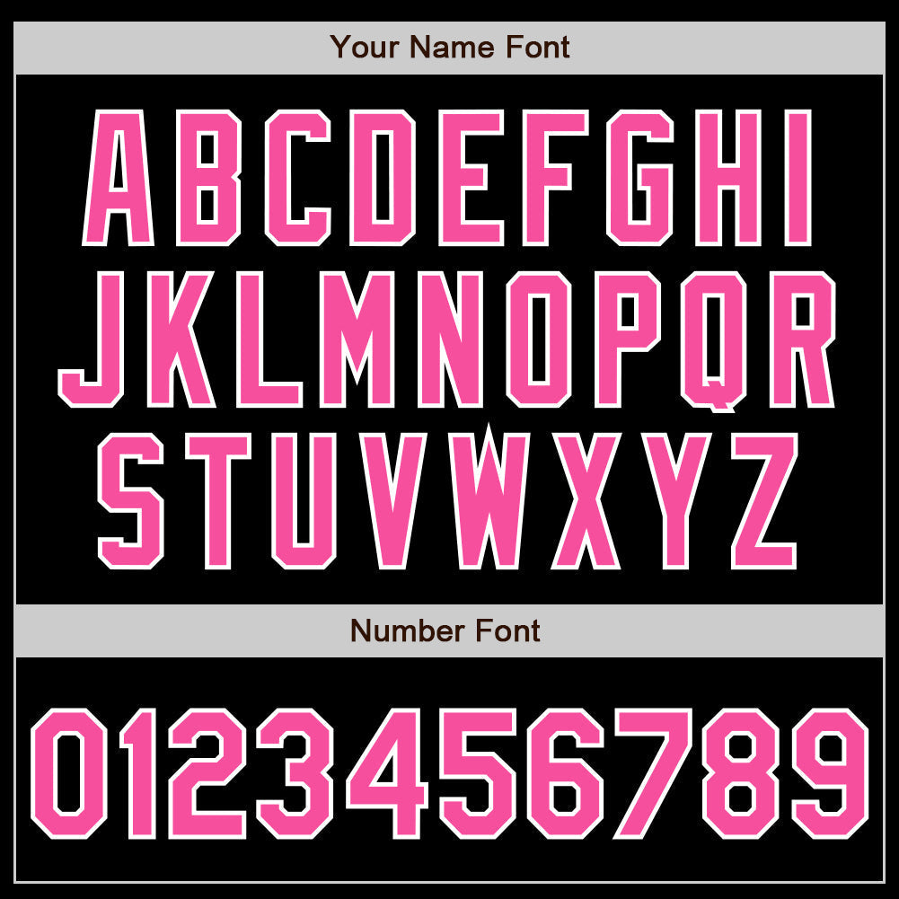 Custom Black Pink Red-White Authentic Split Fashion Baseball Jersey baseball jersey product view 4