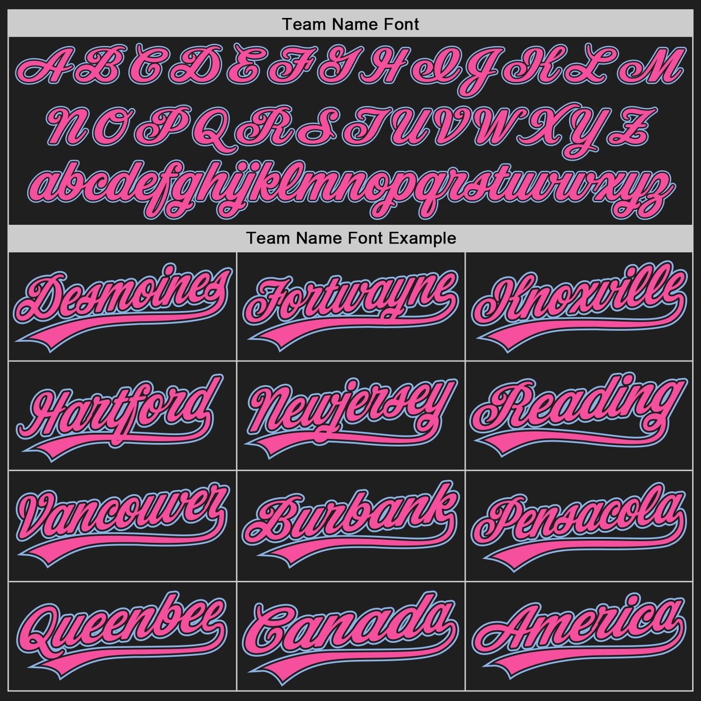 Custom Black Pink White-Light Blue Authentic Split Fashion Baseball Jersey baseball jersey product view 4
