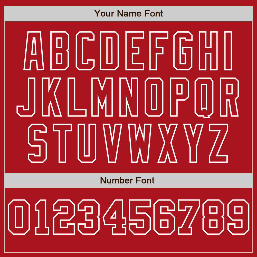 Custom Red White-Red Pinstripe Authentic Split Fashion Baseball Jersey baseball jersey product view 5