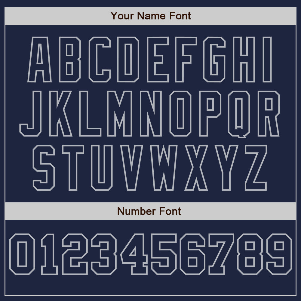 Custom Navy White-Gray Pinstripe Authentic Split Fashion Baseball Jersey baseball jersey product view 5