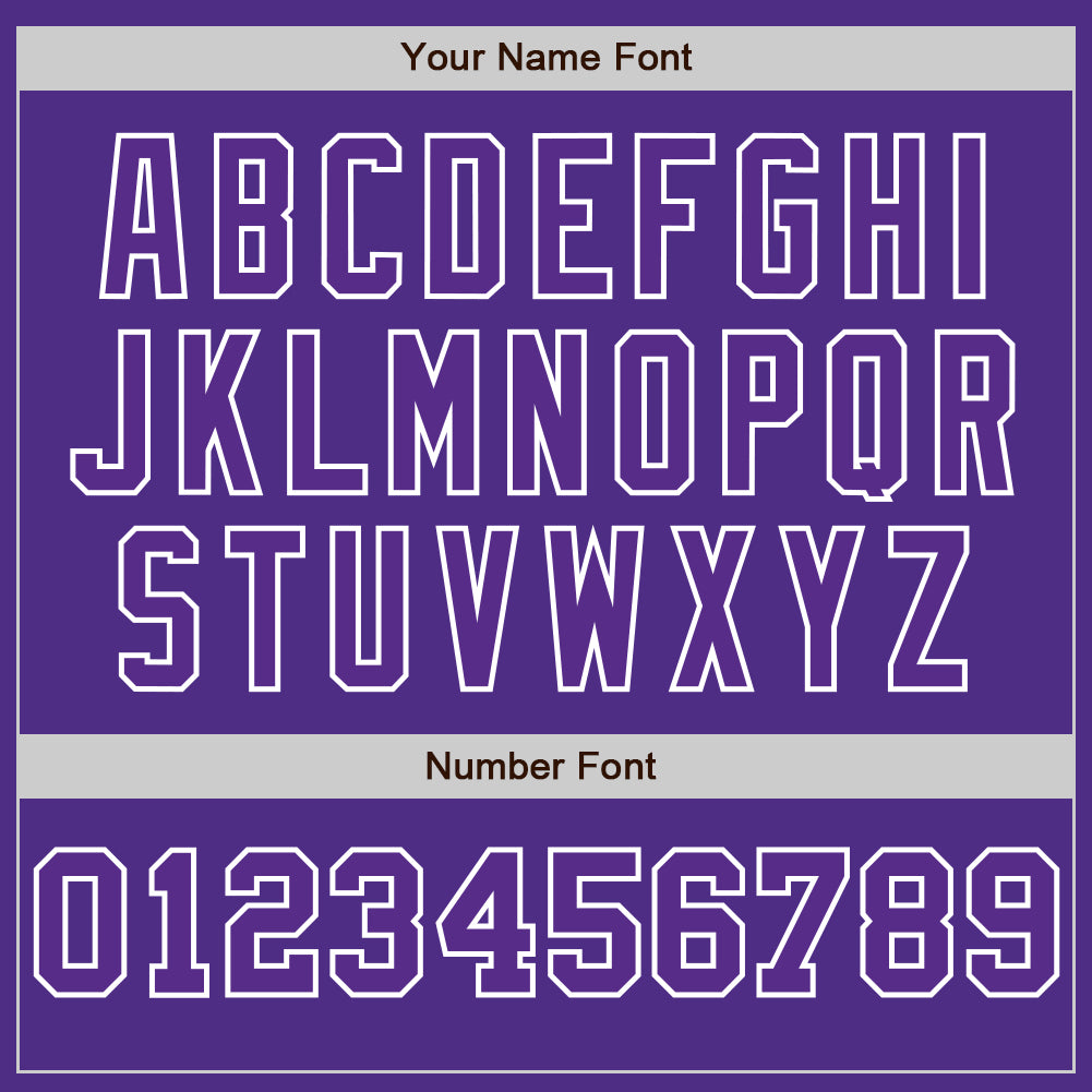 Custom Purple White-Purple Pinstripe Authentic Split Fashion Baseball Jersey baseball jersey product view 5
