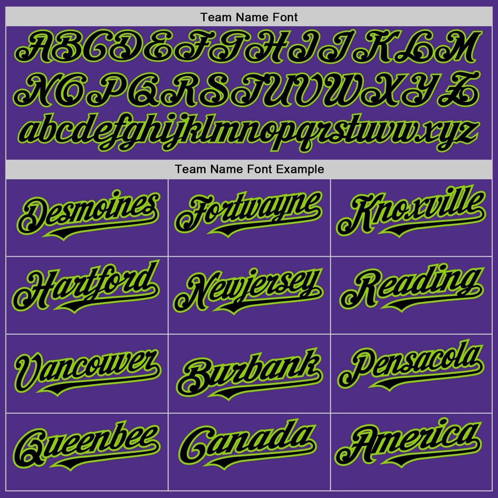 Custom Purple Neon Green-Black Pinstripe Authentic Split Fashion Baseball Jersey baseball jersey product view 4
