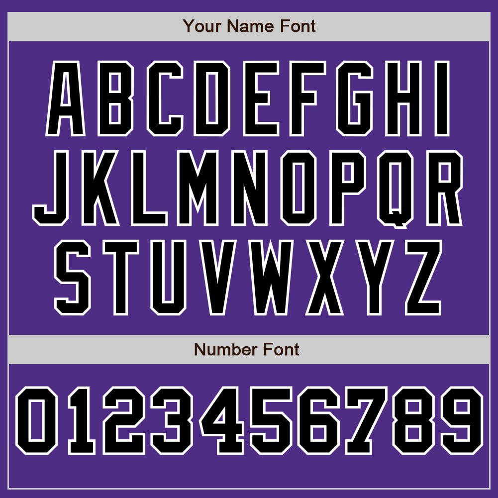 Custom Purple Gray-Black Pinstripe Authentic Split Fashion Baseball Jersey baseball jersey product view 5