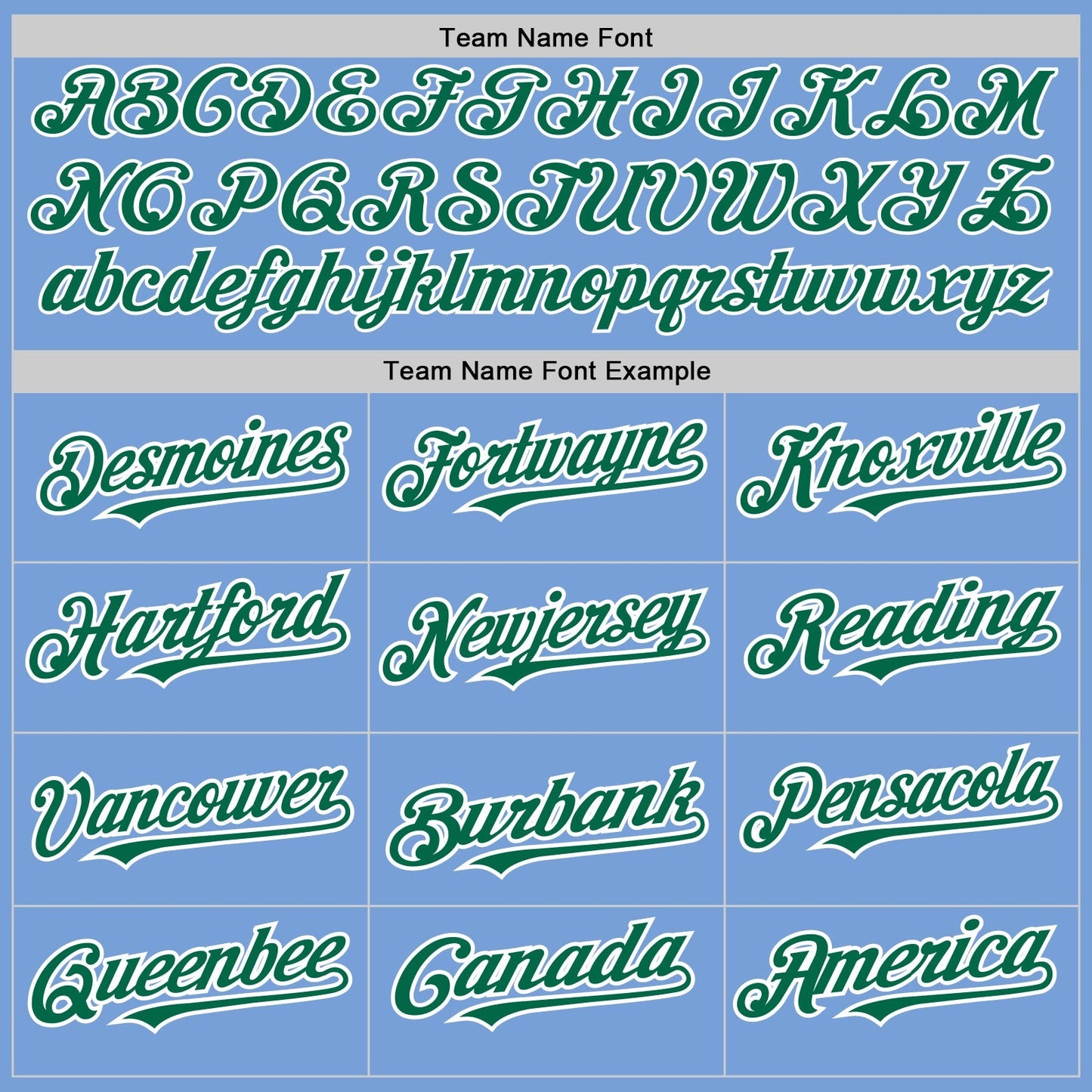 Custom Light Blue White-Kelly Green Pinstripe Authentic Split Fashion Baseball Jersey baseball jersey product view 4