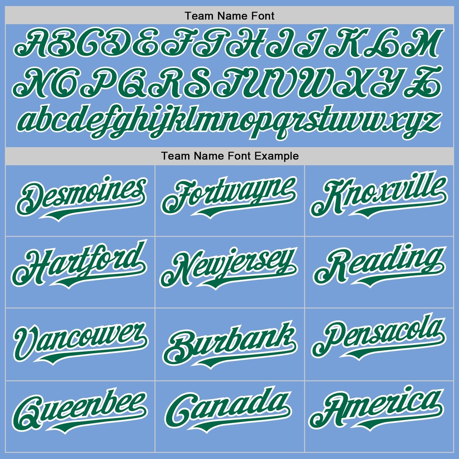 Custom Light Blue White-Kelly Green Pinstripe Authentic Split Fashion Baseball Jersey baseball jersey product view 4