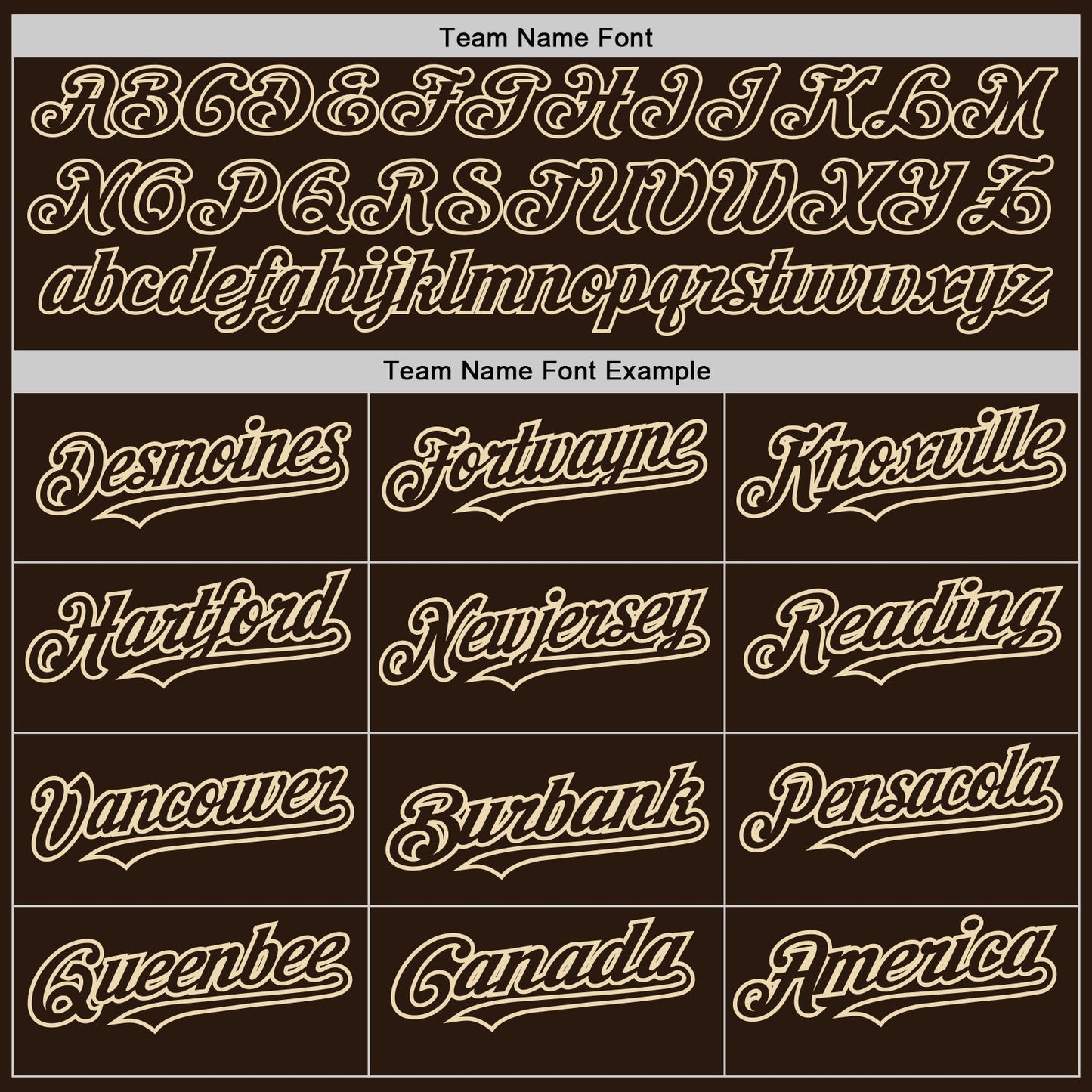 Custom Brown Cream-Brown Pinstripe Authentic Split Fashion Baseball Jersey baseball jersey product view 4