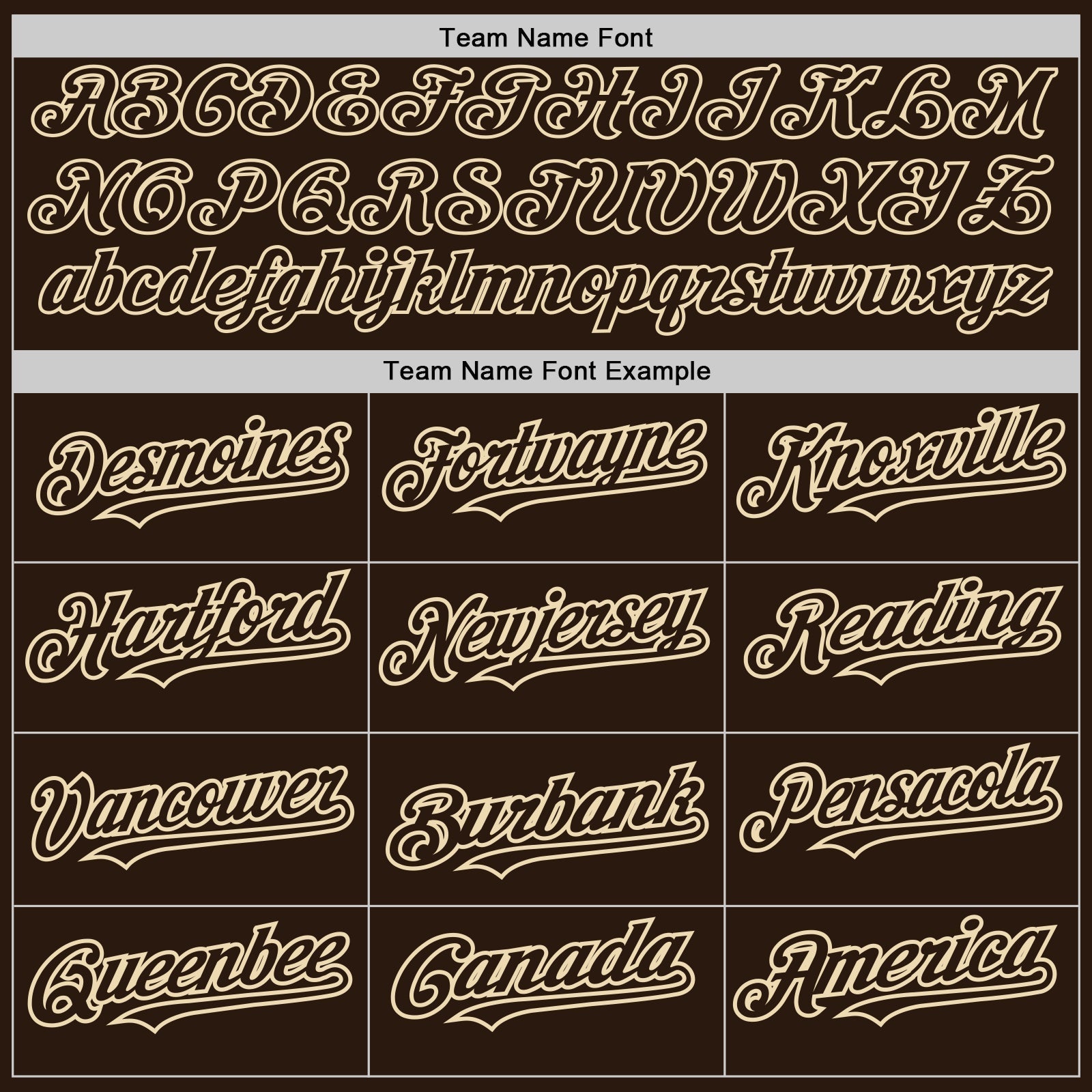 Custom Brown Cream-Brown Pinstripe Authentic Split Fashion Baseball Jersey baseball jersey product view 4