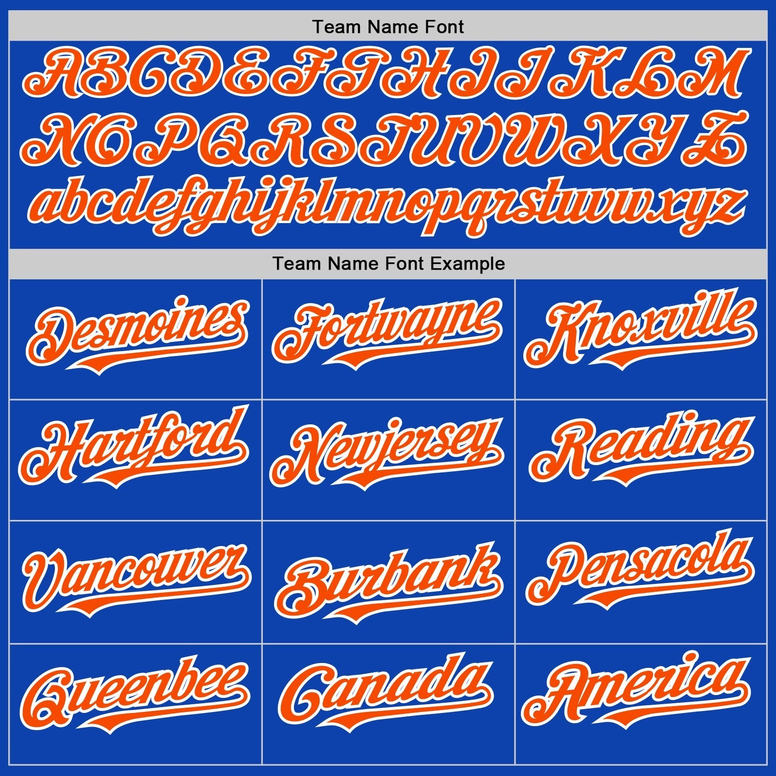 Custom Thunder Blue White-Orange Pinstripe Authentic Split Fashion Baseball Jersey baseball jersey product view 4