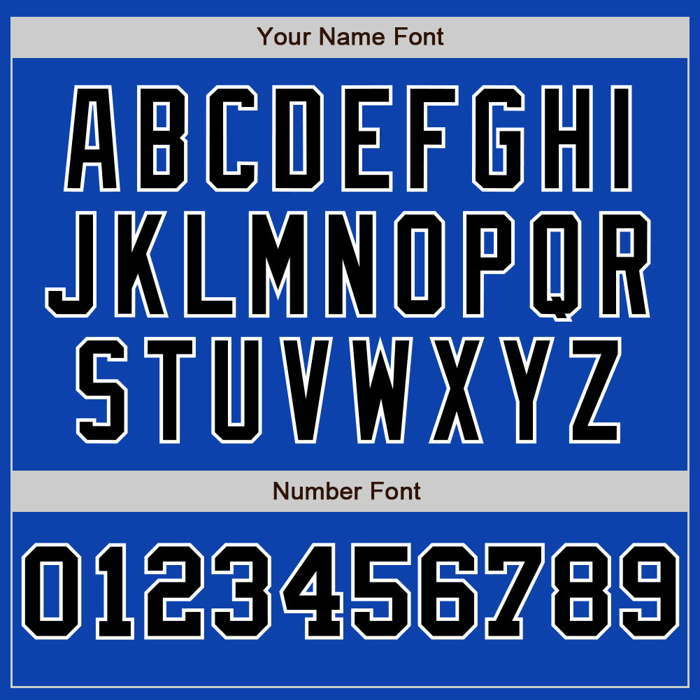 Custom Thunder Blue White-Black Pinstripe Authentic Split Fashion Baseball Jersey baseball jersey product view 5