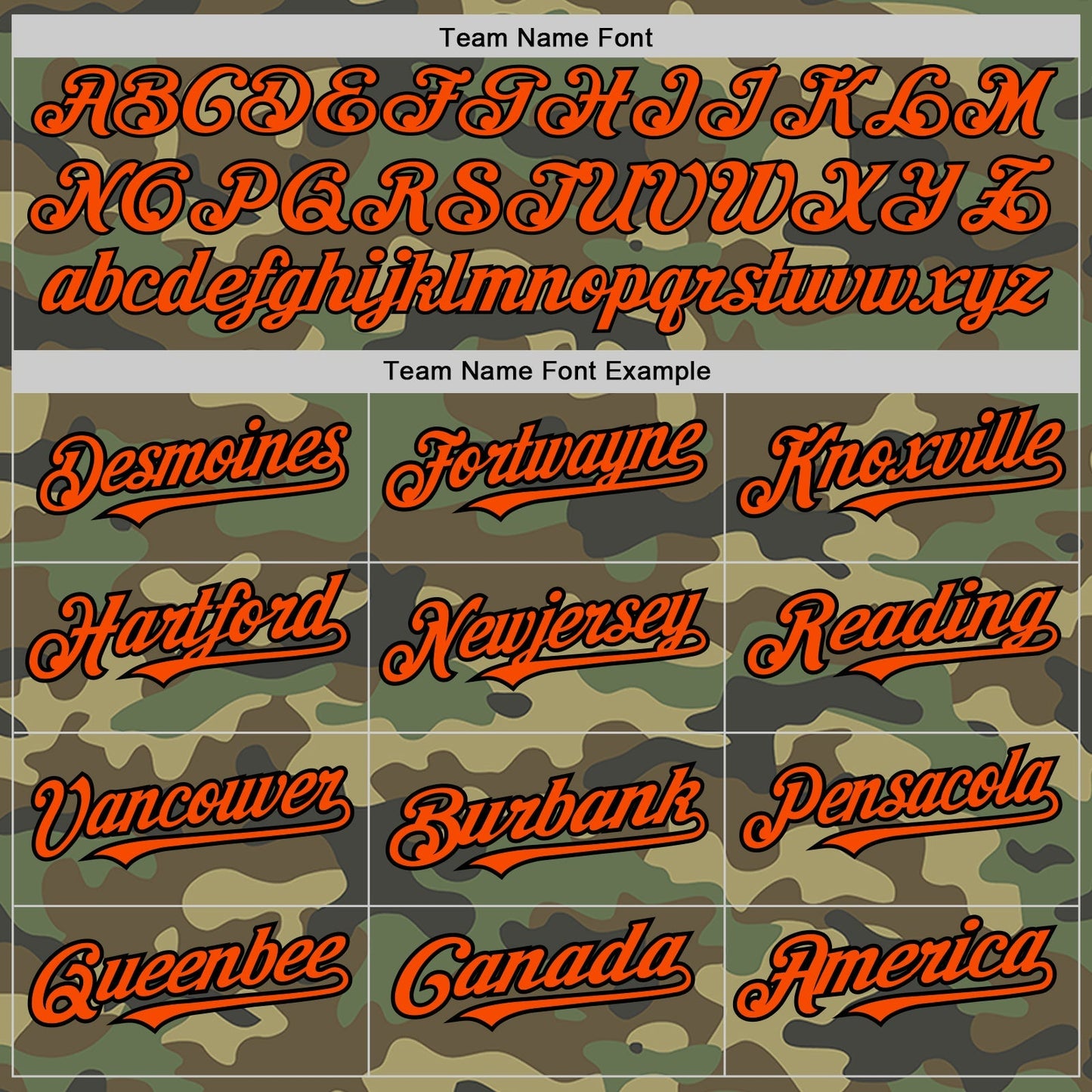 Custom Camo Orange Cream-Black Pinstripe Authentic Split Fashion Salute To Service Baseball Jersey baseball jersey product view 4