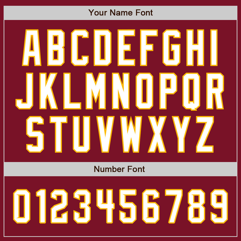 Custom Crimson Black-Gold Authentic Split Fashion Baseball Jersey baseball jersey product view 5