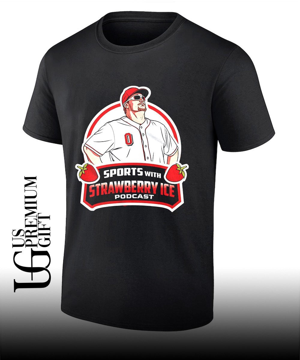 Sports with Strawberry Ice Cincinnati Reds shirt Unisex T-shirt, Sweatshirt, Hoodie, Long Sleeve Tee - T-Shirt, Sweatshirt, Hoodie