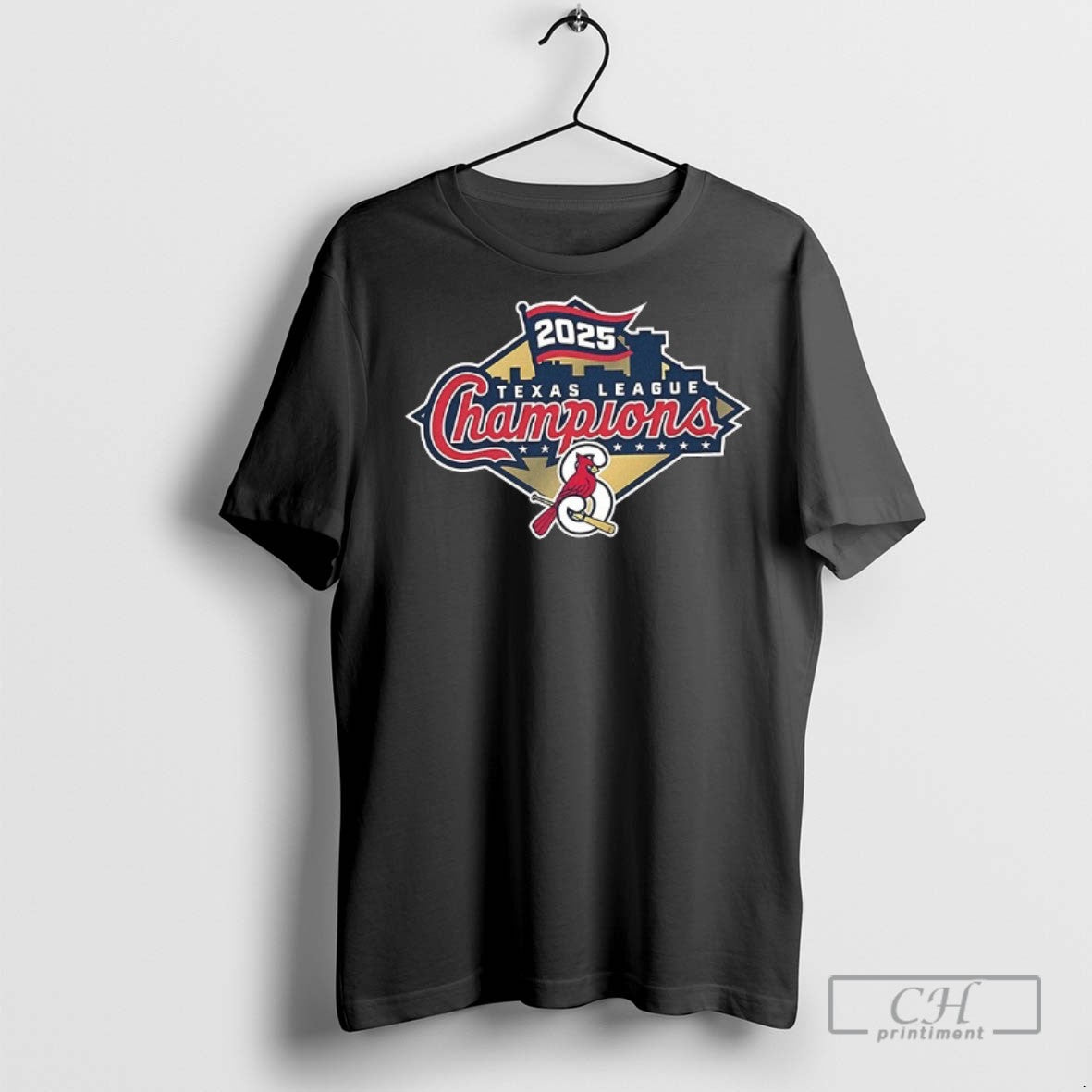 Springfield Cardinals 2025 Texas League Champions T Shirts Unisex T-shirt, Sweatshirt, Hoodie, Long Sleeve Tee - T-Shirt, Sweatshirt, Hoodie