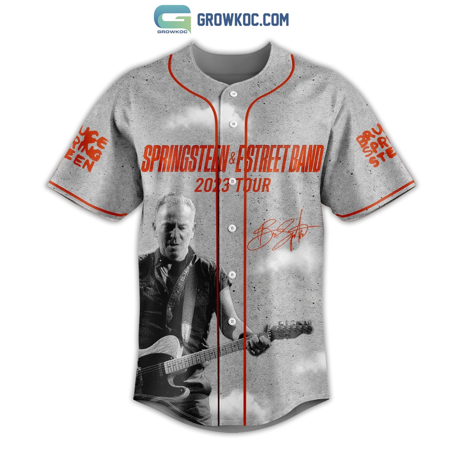 Springstreen&Estreet Band 2023 Tour Baseball Jersey baseball jersey product view 2