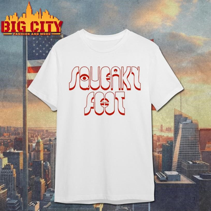 Squeaky Feet Red Squeaky Feet Logo shirt Unisex T-shirt, Sweatshirt, Hoodie, Long Sleeve Tee - T-Shirt, Sweatshirt, Hoodie