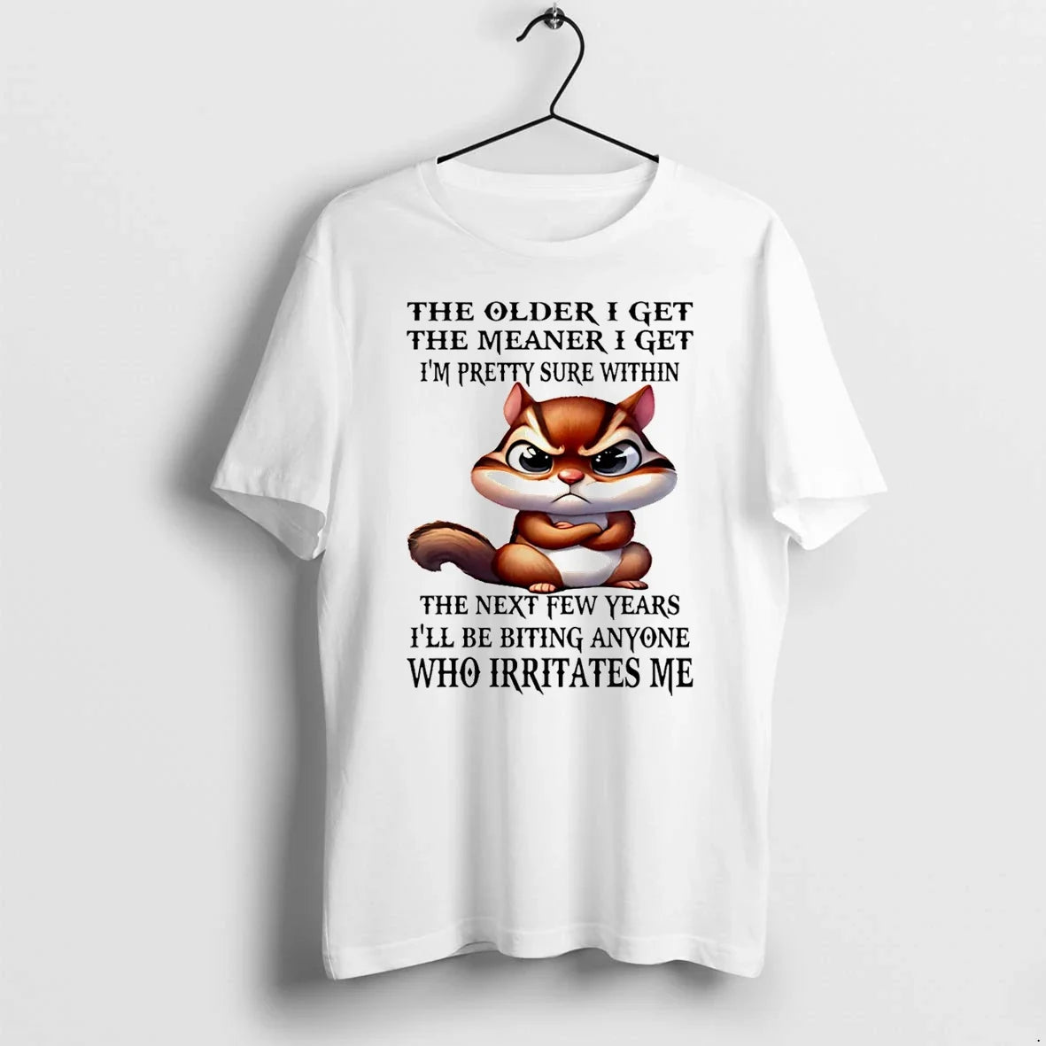 Squirrel The Older I Get The Meaner I Get Im Pretty Sure Within Tshirts Sweater Unisex T-shirt, Sweatshirt, Hoodie, Long Sleeve Tee - T-Shirt, Sweatshirt, Hoodie