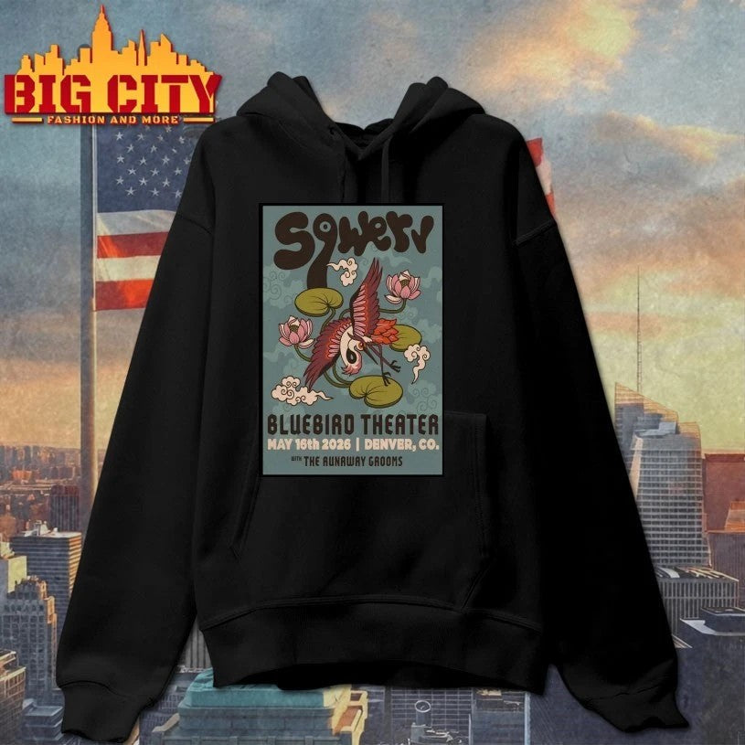 Sqwerv May 16 2026 Bluebird Theater in Denver CO - Adult & Kids T-Shirts, Sweatshirts & Hoodies apparel design preview 2