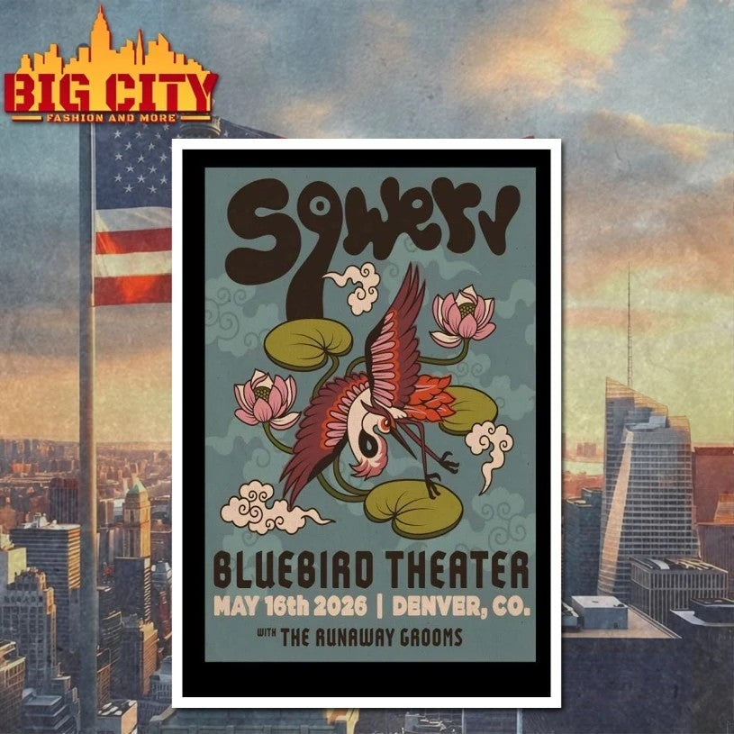 Sqwerv May 16 2026 Bluebird Theater in Denver CO - Adult & Kids T-Shirts, Sweatshirts & Hoodies apparel design preview 4