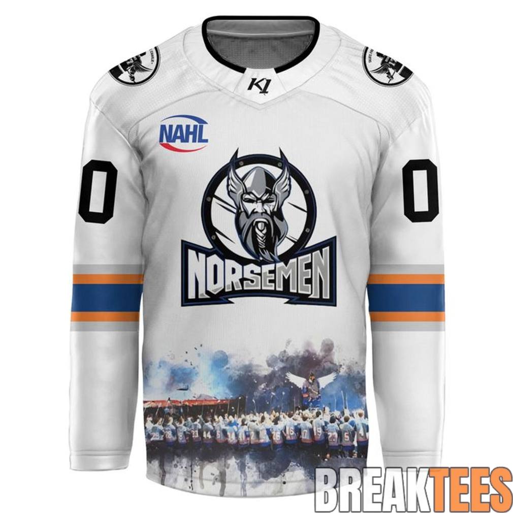 St. Cloud Norsemen Charlie Boike Night Hockey Jersey hockey jersey product view 2