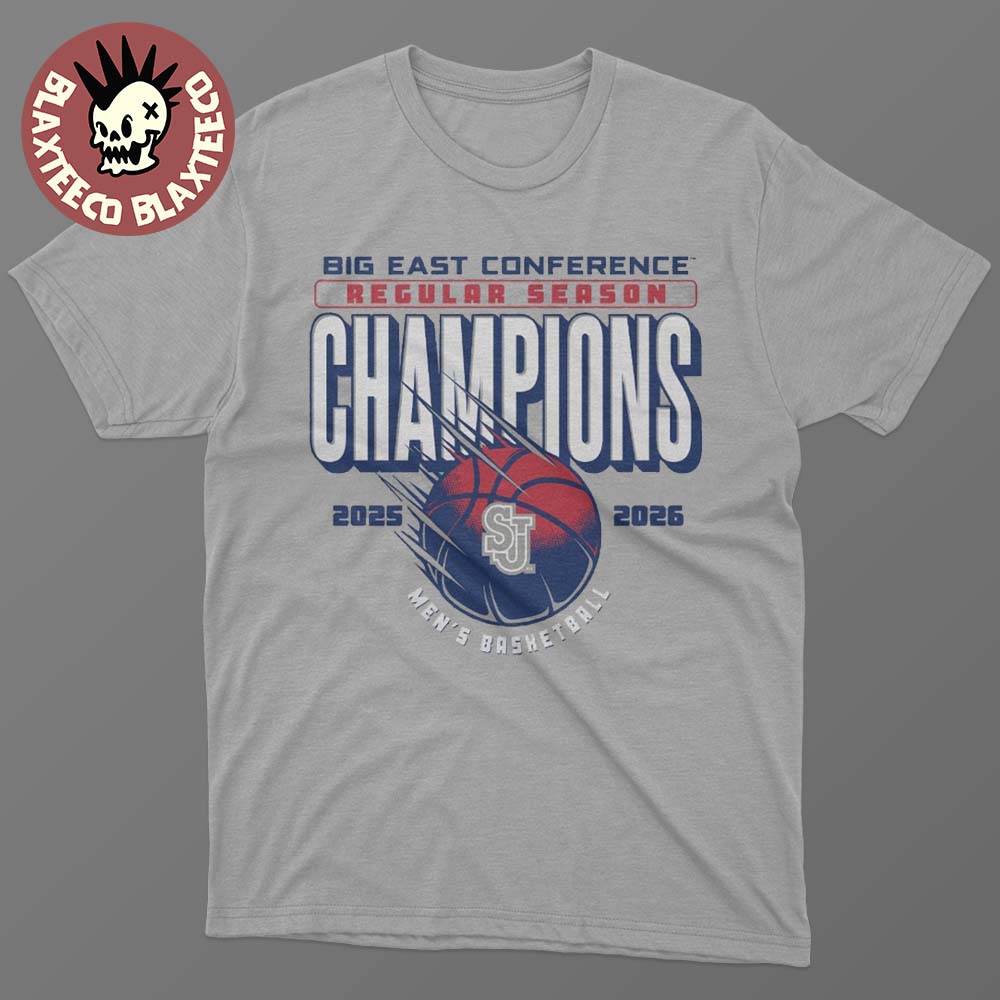 St Johns Red Storm Mens Basketball 2026 Big East Regular Season Champions Locker Room T-Shirt - T-Shirt, Sweatshirt, Hoodie