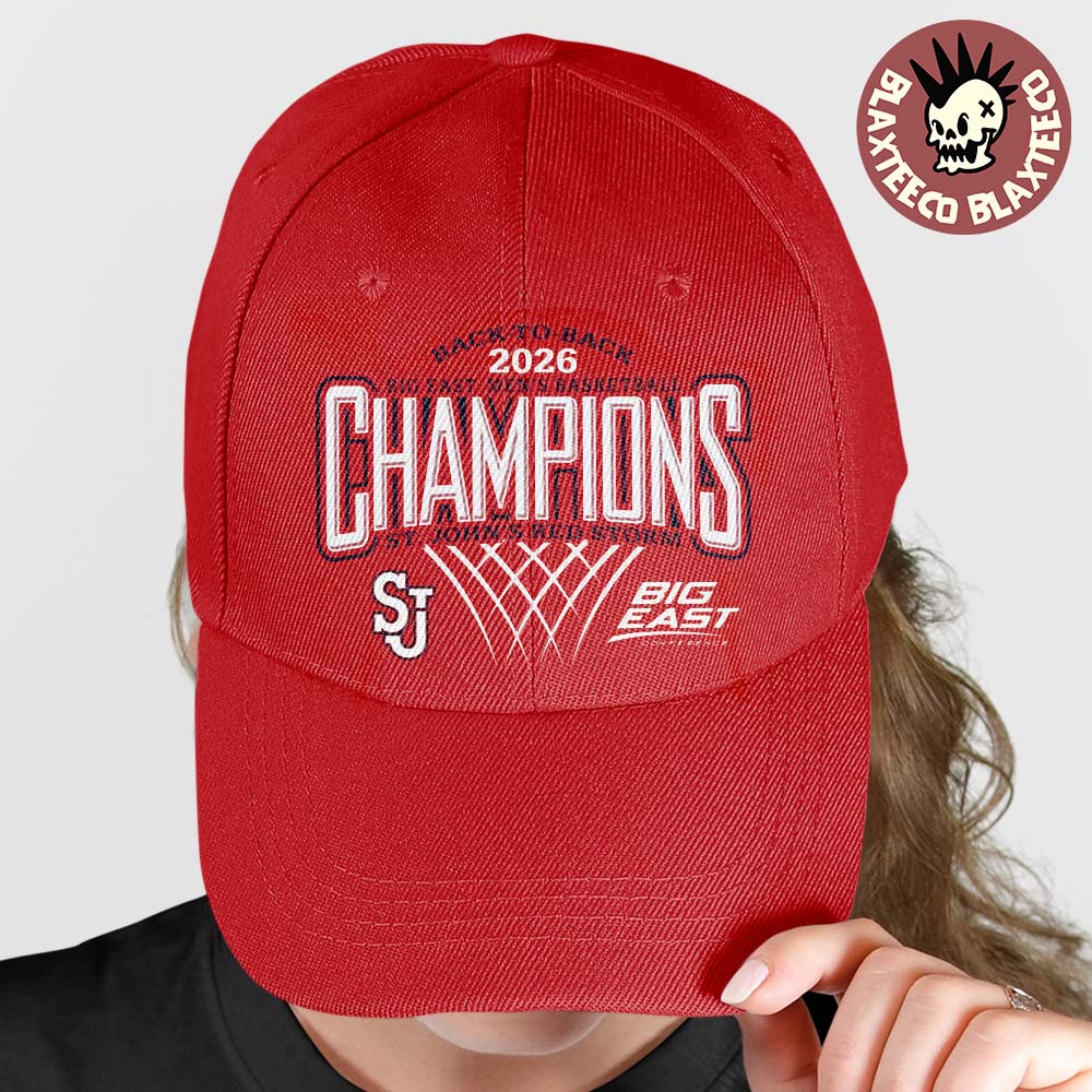 St Johns Red Storm Mens Basketball 2026 Big East Regular Season Champions Red Cap Hat Snapback - T-Shirt, Sweatshirt, Hoodie