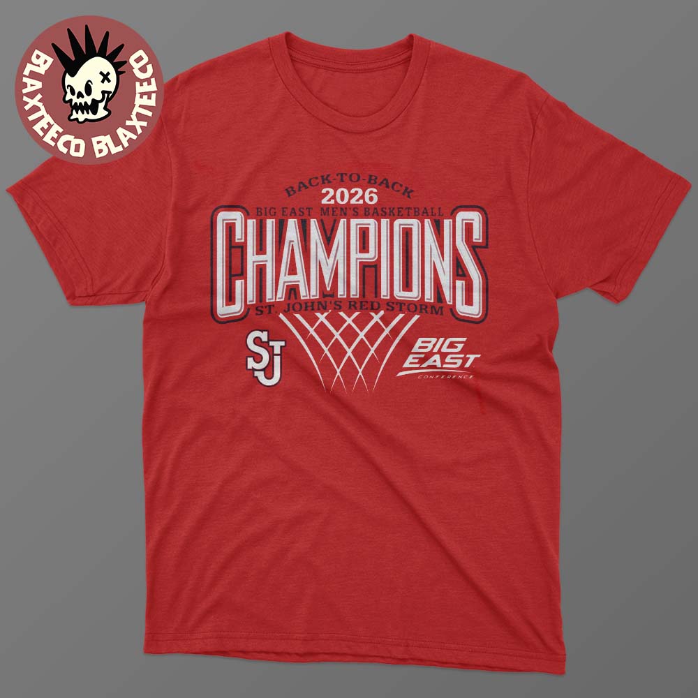 St Johns Red Storm Mens Basketball 2026 Big East Regular Season Champions Red T-Shirt Unisex T-shirt, Sweatshirt, Hoodie, Long Sleeve Tee - T-Shirt, Sweatshirt, Hoodie