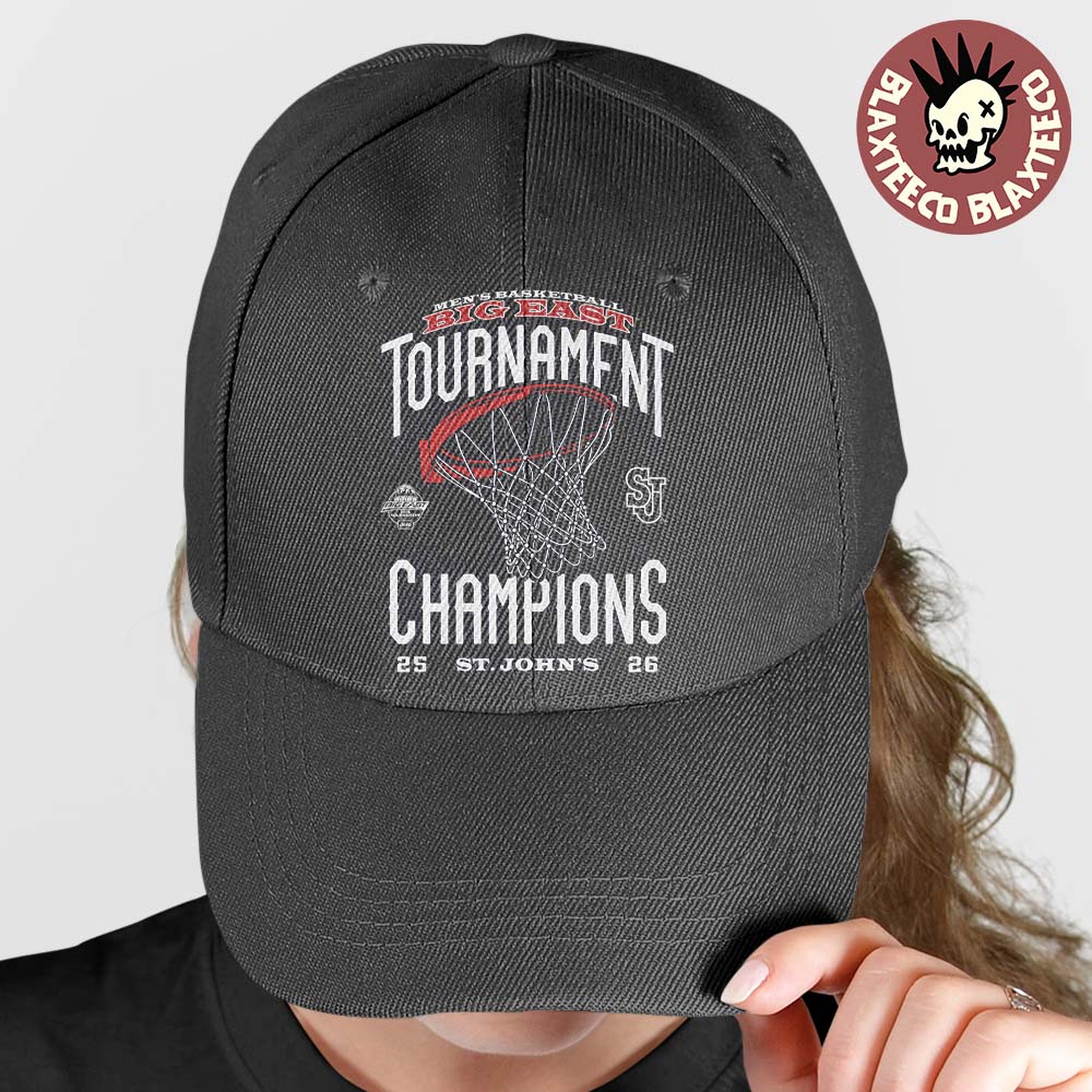 St Johns Red Storm Mens Basketball 2026 Big East Tournament Champions Locker Room Cap Hat Snapback - T-Shirt, Sweatshirt, Hoodie