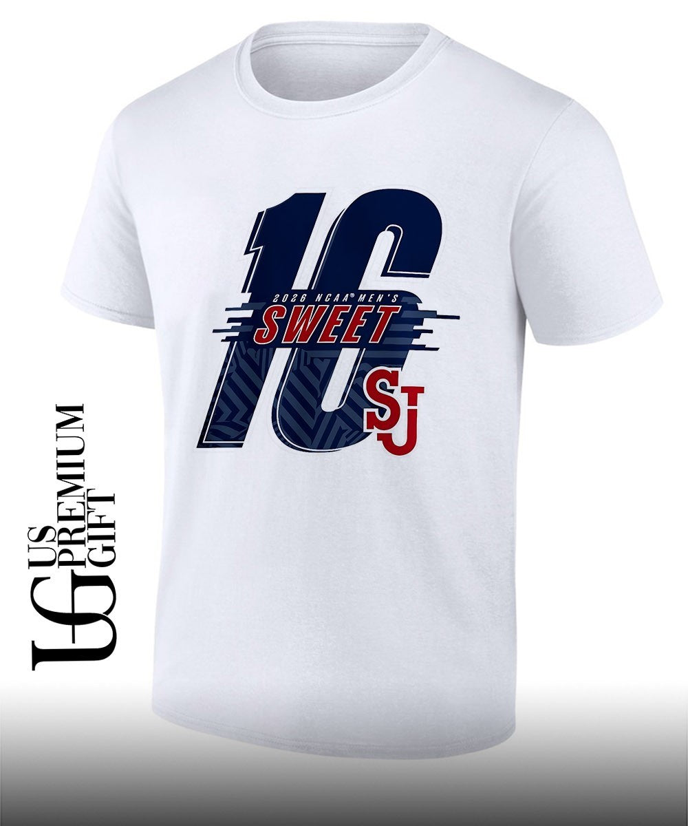 St Johns Red Storm Mens Basketball 2026 Sweet 16 logo shirt Unisex T-shirt, Sweatshirt, Hoodie, Long Sleeve Tee - T-Shirt, Sweatshirt, Hoodie
