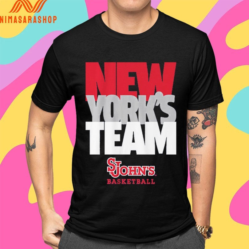 St John's Red Storm Men's Basketball New York's Team - Adult & Kids T-Shirts, Sweatshirts & Hoodies apparel design preview 4