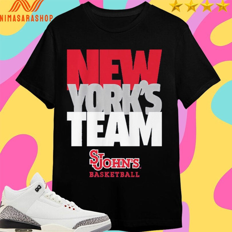 St John's Red Storm Men's Basketball New York's Team - Adult & Kids T-Shirts, Sweatshirts & Hoodies apparel design preview 1