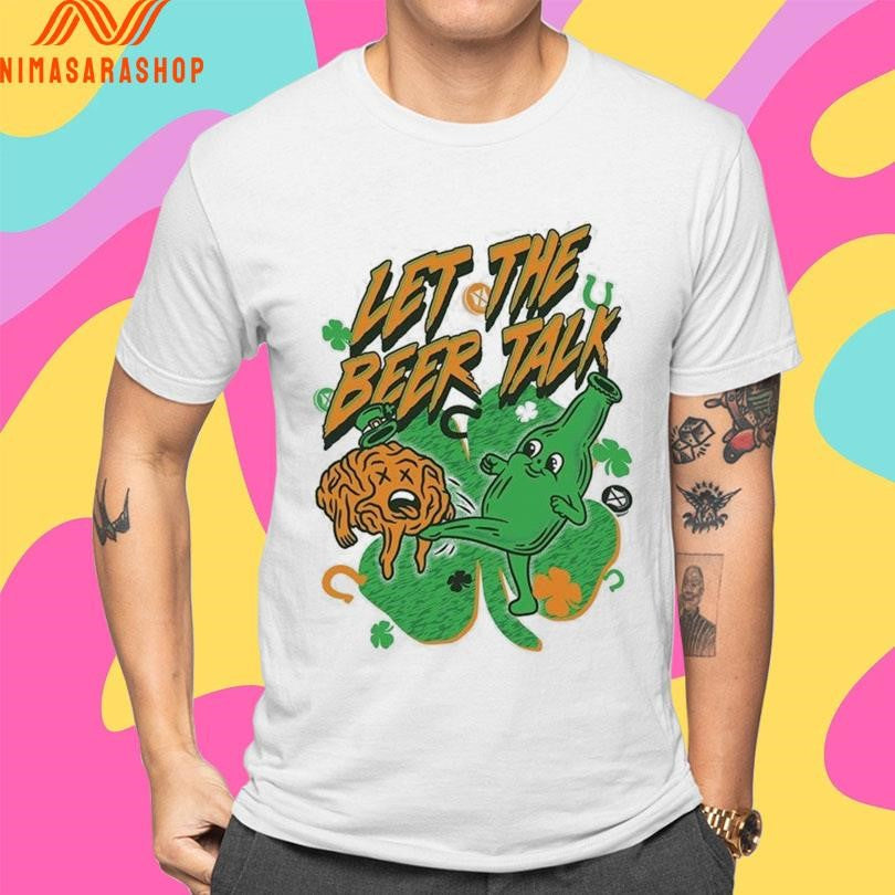 St Patrick's Day Let The Beer Talk 2026 - Adult & Kids T-Shirts, Sweatshirts & Hoodies apparel design preview 4
