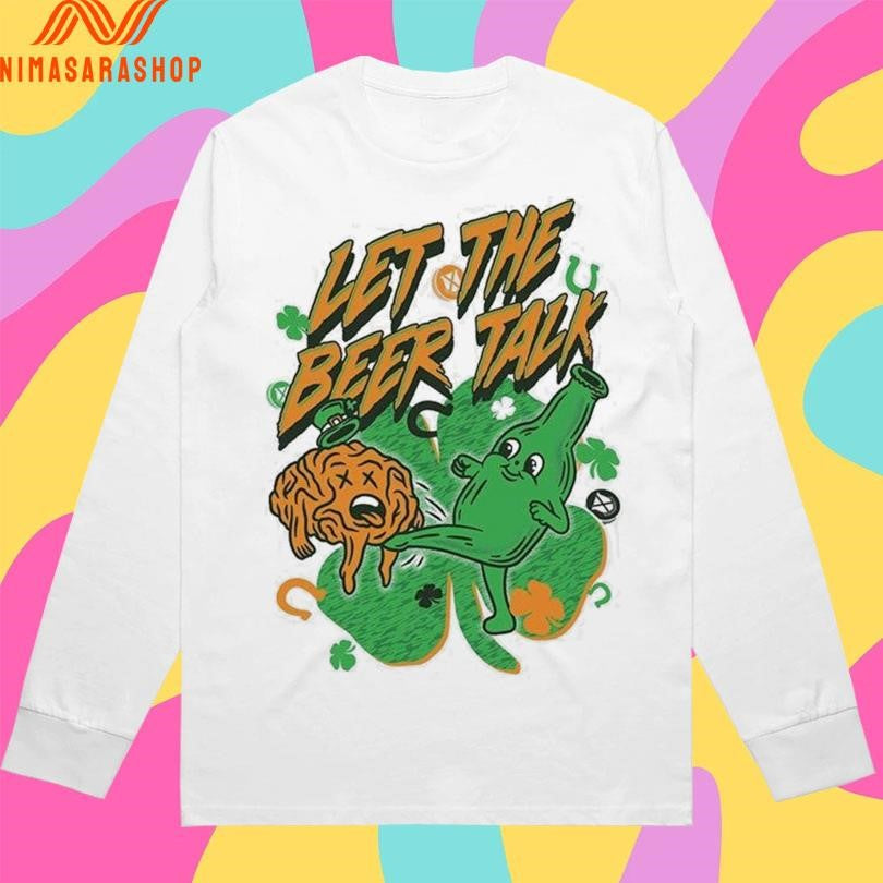 St Patrick's Day Let The Beer Talk 2026 - Adult & Kids T-Shirts, Sweatshirts & Hoodies apparel design preview 3