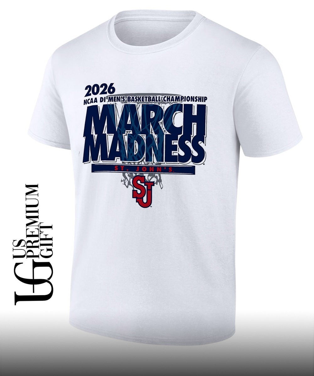 St. Johns Red Storm March Madness NCAA D1 Mens basketball Championship 2026 shirt Unisex T-shirt, Sweatshirt, Hoodie, Long Sleeve Tee - T-Shirt, Sweatshirt, Hoodie