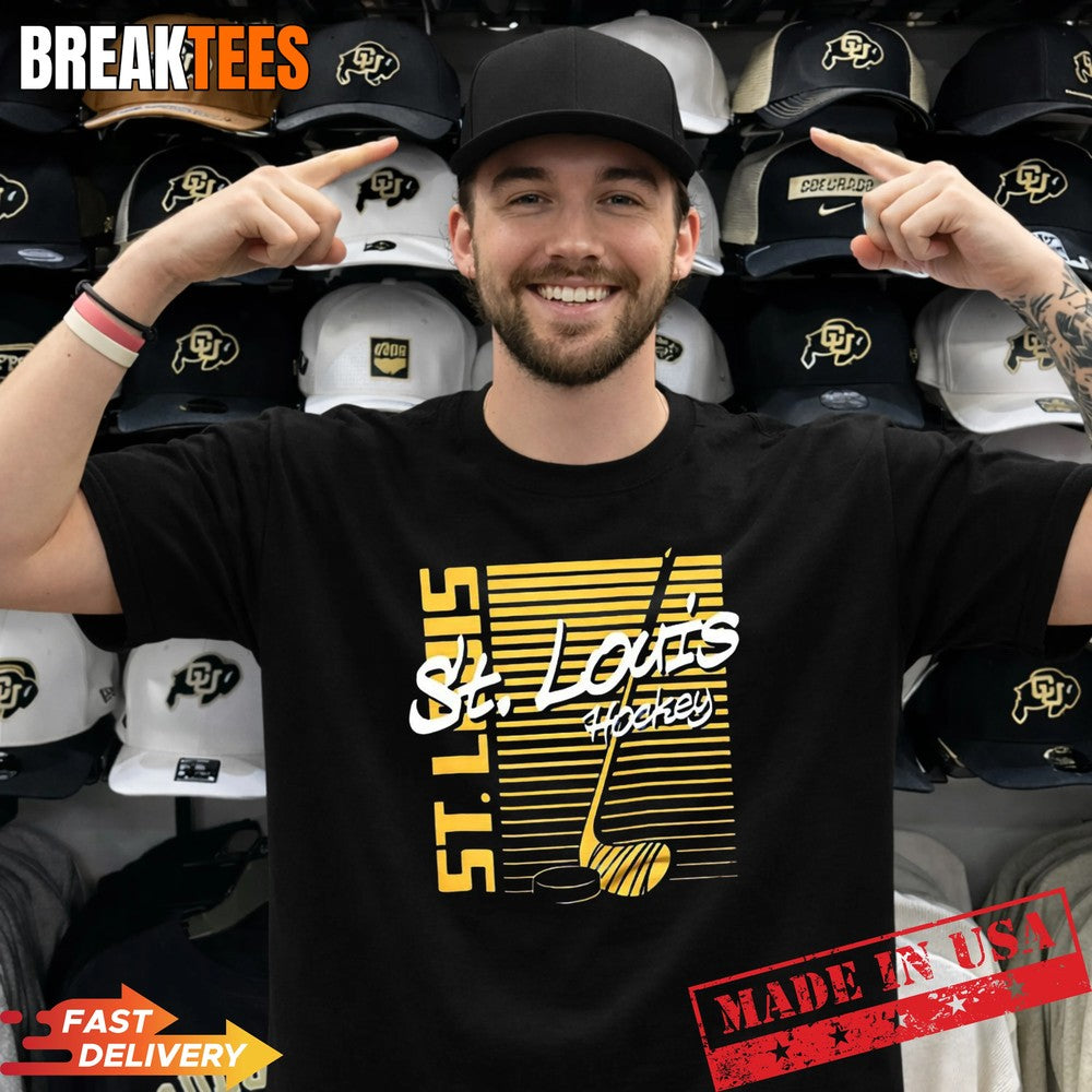 St. Louis hockey NHL St. Louis Blues sticks retro t-shirt Unisex T-shirt, Sweatshirt, Hoodie, Long Sleeve Tee - T-Shirt, Sweatshirt, Hoodie