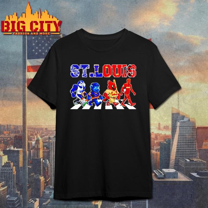 St. Louis sports team abbey road signatures shirt Unisex T-shirt, Sweatshirt, Hoodie, Long Sleeve Tee - T-Shirt, Sweatshirt, Hoodie
