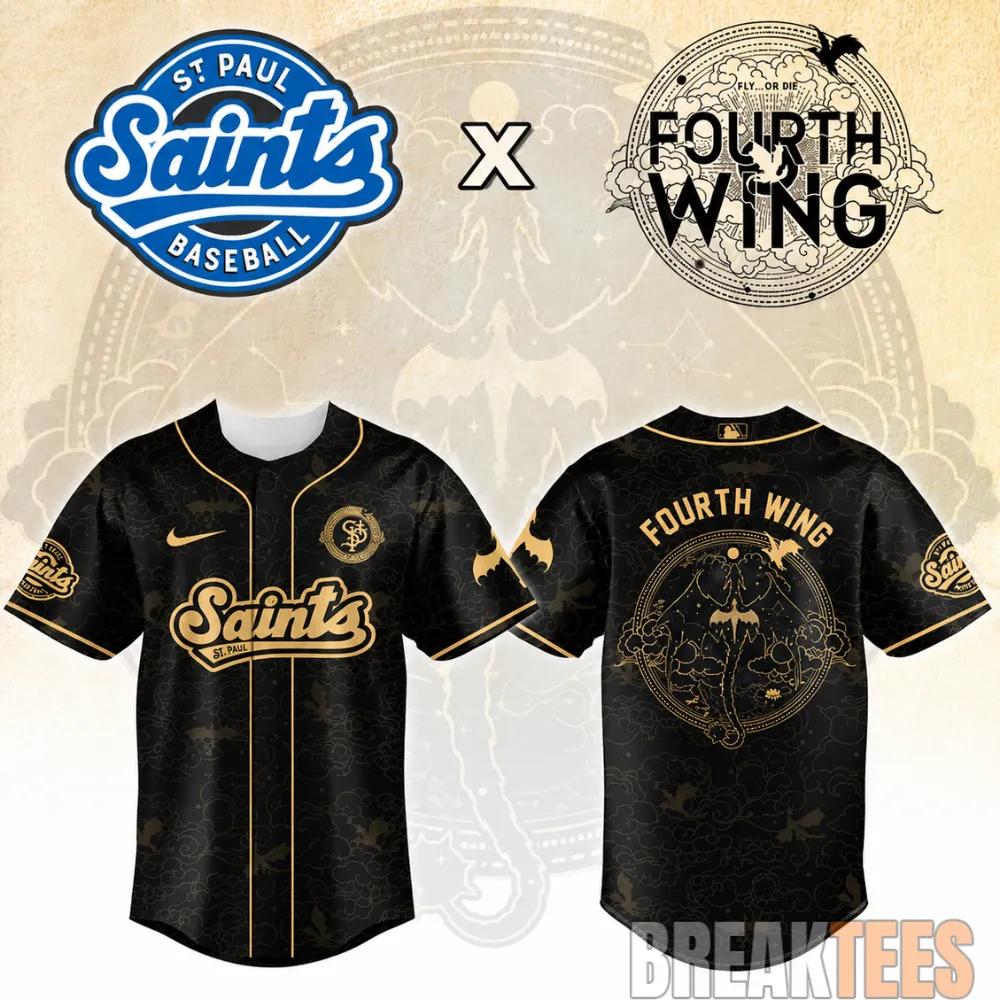 St. Paul Saints Fourth Wing Night 2026 MiLB Game Jersey football jersey product view 1