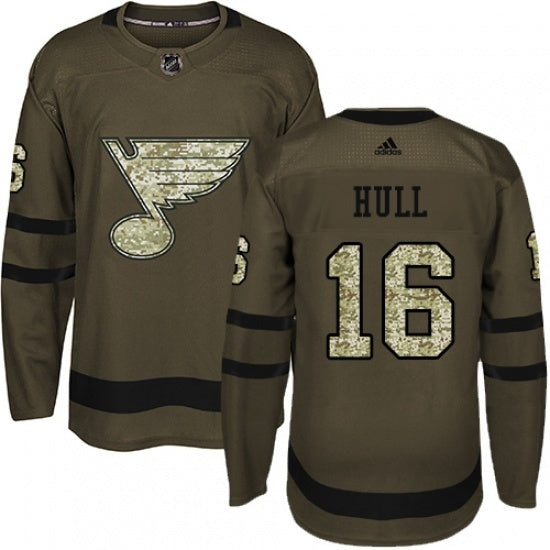 St. Louis Blues #16 Brett Hull Hockey Jersey hockey jersey product view 1