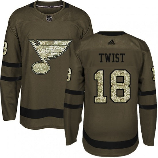 St. Louis Blues #18 Tony Twist Hockey Jersey hockey jersey product view 1